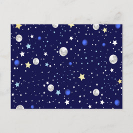 Universum-Muster Postkarte