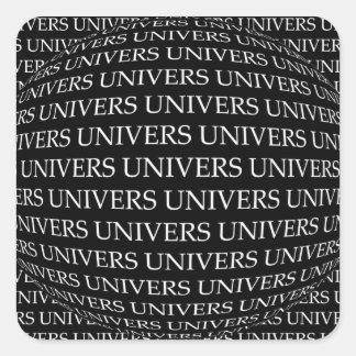 UNIVERSUM QUADRATISCHER AUFKLEBER