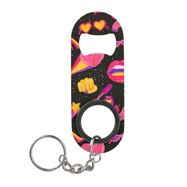 Universum rosa mini flaschenöffner (Vorderseite)