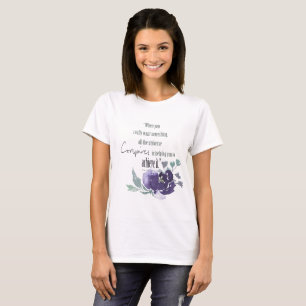 UNIVERSUM VERSCHWÖRT SICH SIE, ZUM TINTEN-BLAUES T-Shirt