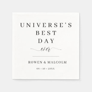 Universums beste Hochzeit je Serviette