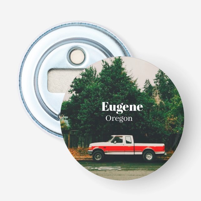 Univestadt Eugene - Oregon Flaschenöffner (Vorderseite)