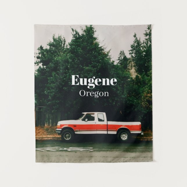 Univestadt Eugene - Oregon Wandteppich (Vorderseite)
