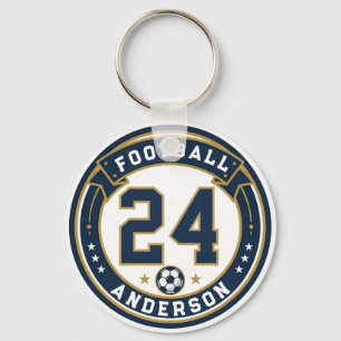 Univselfballspieler Name & Nummer Schlüsselanhänger