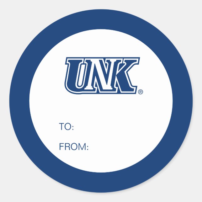 UNK Lopers Graduate Runder Aufkleber (Vorderseite)