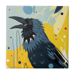 Unkempt Crow (Spiegelserver B) Fliese
