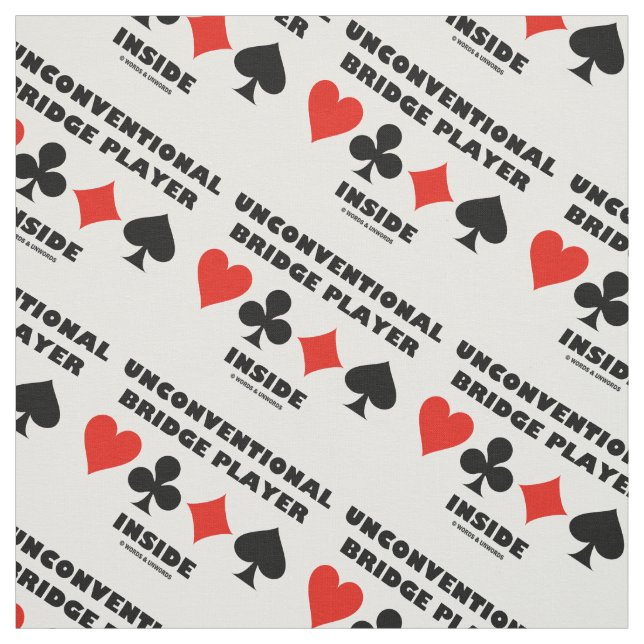 Unkonventioneller Bridge-Spieler innerhalb der Stoff (Muster)