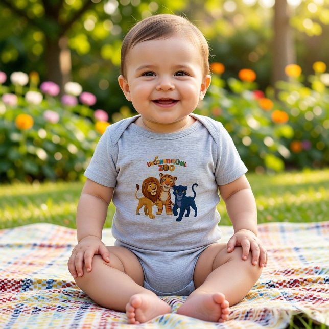 Unkonventioneller Zoo Baby Strampler (Von Creator hochgeladen)
