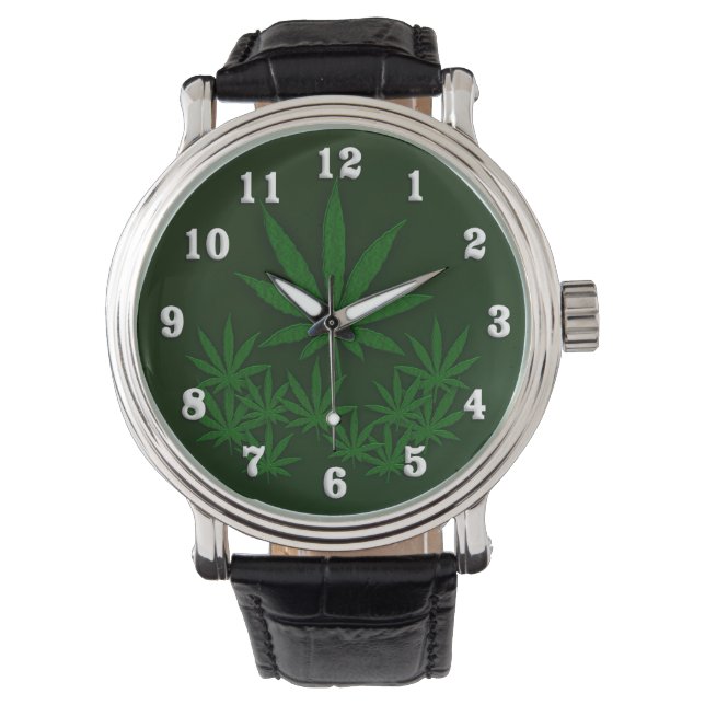 Unkraut Armbanduhr (Vorderseite)