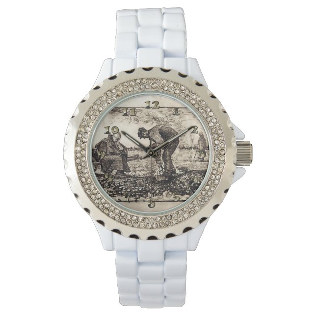 Unkraut brennen - Gogh Armbanduhr (Vorderseite)