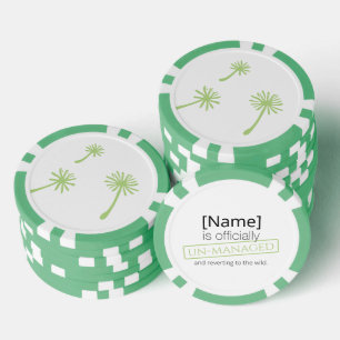 Unkraut passiert süße zynische Löwenzahn Lustige V Pokerchips