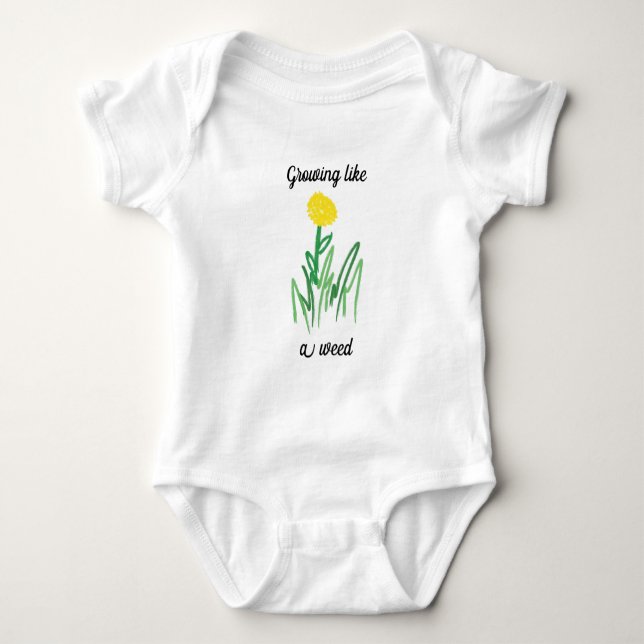 Unkrautwuchs Baby Strampler (Vorderseite)