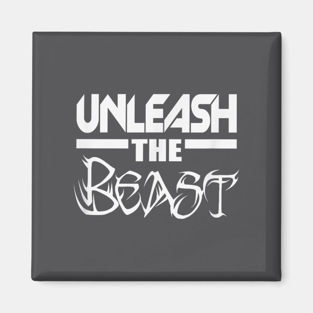 Unleahe C380 Workout Gym Fitness Motivation  Magnet (Vorne)