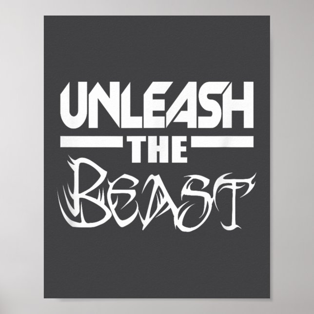 Unleahe C380 Workout Gym Fitness Motivation  Poster (Vorne)
