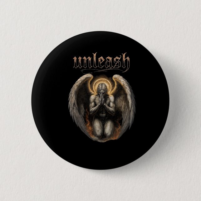 Unleash Fallen Angel Button (Vorderseite)