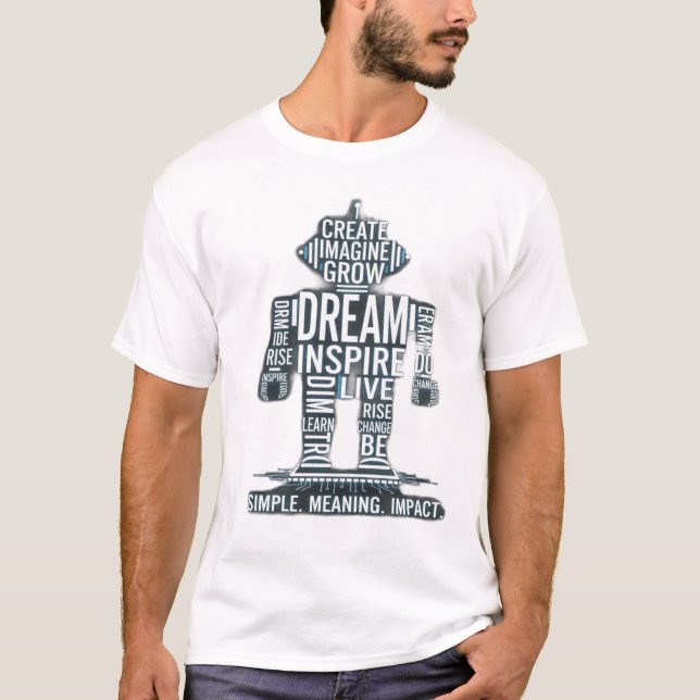 Unleash Potential – Motivational Word Art T-Shirt (Vorderseite)