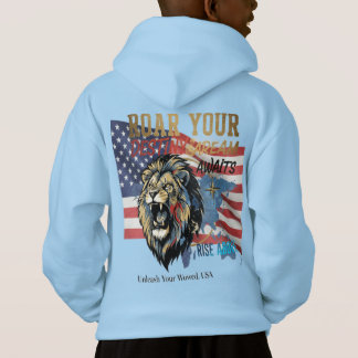 Unleash Your Roar – USA Lion Hoodie