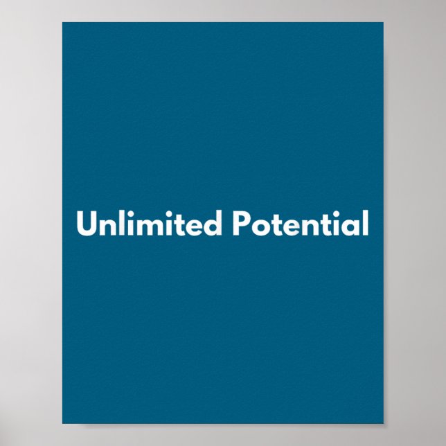 Unlimited Tential Insrational Motivational Everyda Poster (Vorne)