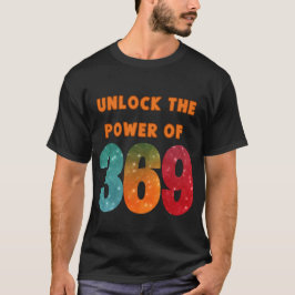 unlock the power, tshirt with magic Tesla numbers 