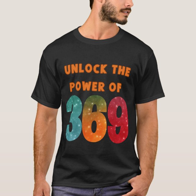 unlock the power, tshirt with magic Tesla numbers  (Vorderseite)