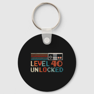 Unlocked Level 40 Birthday Boy Video Game Controll Schlüsselanhänger