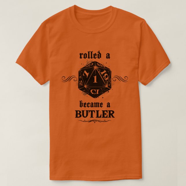 Unluck Roll Butler T-Shirt (Design vorne)