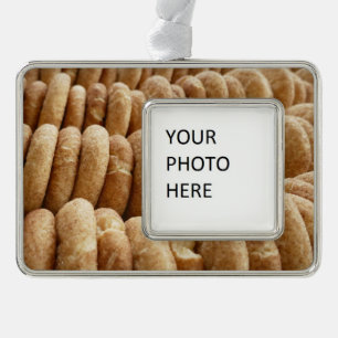 Unmengen von Snickerdoodles Rahmen-Ornament Silber