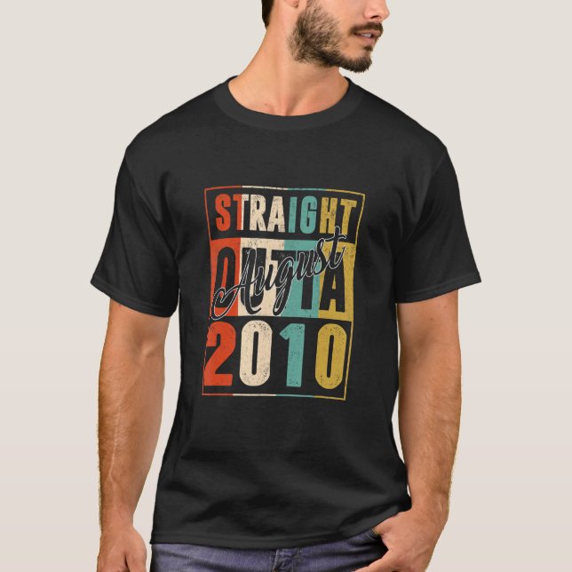 Unmittelbar am August 2010 Retro 12 Jahre alt 12. T-Shirt (Vorderseite)