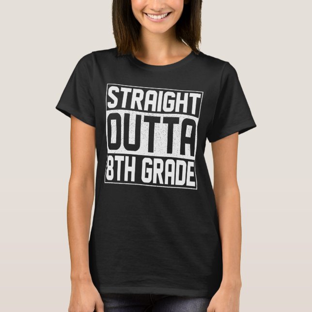 Unmittelbare Ausfahrt 8. Klasse Abschluss Klasse 8 T-Shirt (Vorderseite)