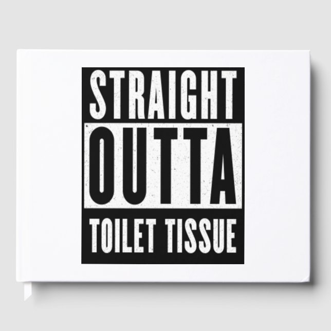 Unmittelbare Toilette Gewehrspende Funny Prepper G Gästebuch (Vorderseite)
