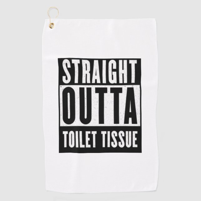 Unmittelbare Toilette Gewehrspende Funny Prepper G Golfhandtuch (Vorderseite)