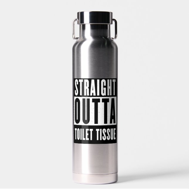 Unmittelbare Toilette Gewehrspende Funny Prepper G Trinkflasche (Vorne)