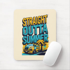 Unmittelbarer Sommer - Retro Zurück in die Schule Mousepad