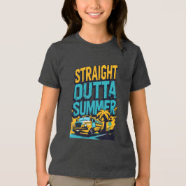 Unmittelbarer Sommer - Retro Zurück in die Schule Tri-Blend Shirt