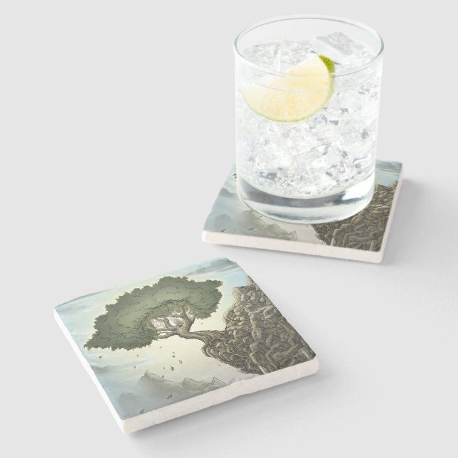 Unmögliche Hoffnung Steinuntersetzer (Seitenansicht)