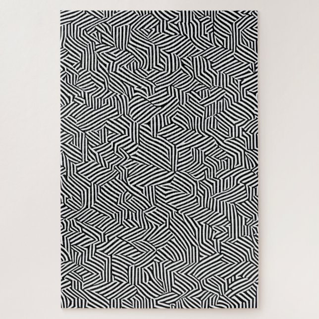 Unmögliche Puzzle Zebra-Illusion (Vertikal)