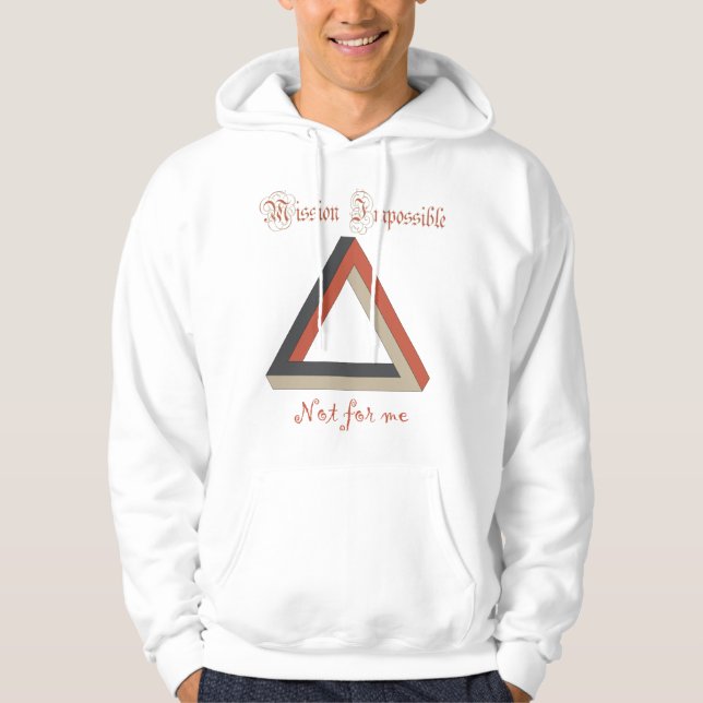 Unmögliches Dreieck Hoodie (Vorderseite)
