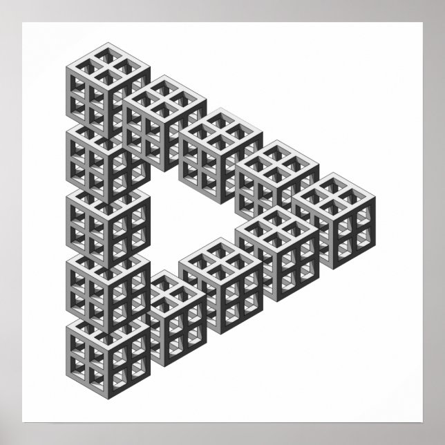 Unmögliches Dreieck Poster (Vorne)