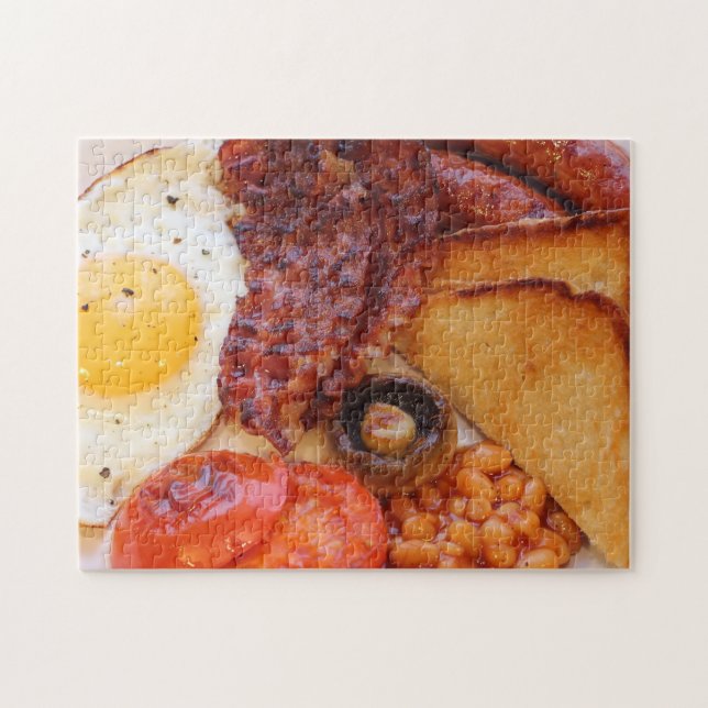 Unmögliches komplettes Puzzle mit englischem Frühs (Horizontal)