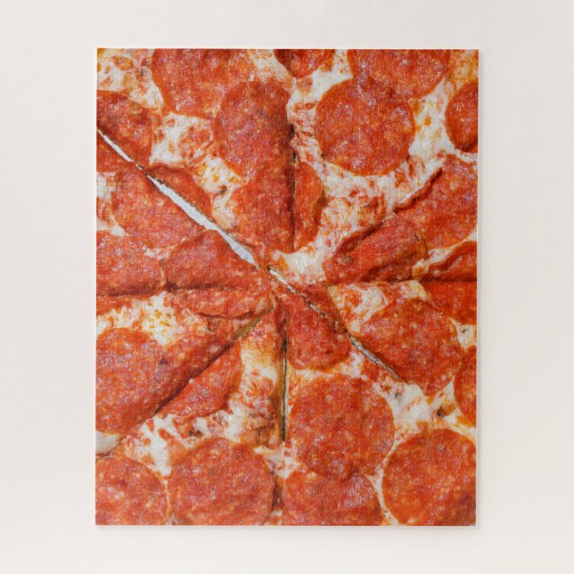 Unmögliches Puzzle - Pepperoni Pizza (Vertikal)