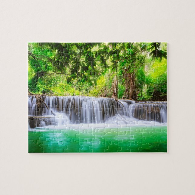 Unmögliches Puzzle - Wasserfälle Dschungel (Horizontal)