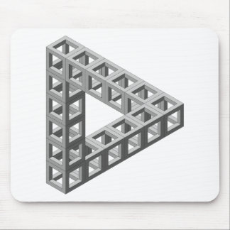 Unmögliches Täuschungs-Dreieck Mousepad