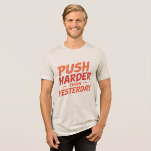 Unnachgiebiger Fortschritt Tri-Blend Shirt