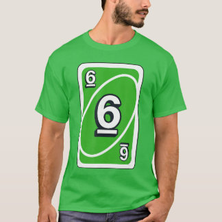 UNO Halloween Grün 6 Karte T-Shirt