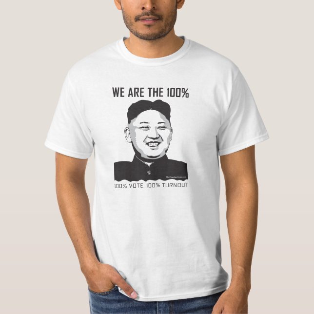 UNO Kim-Jong - wir sind 100% T-Shirt (Vorderseite)