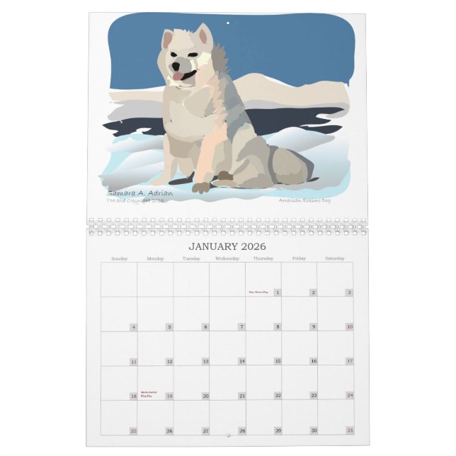 UNO kleines Blanc - ein Kalender für (Jan 2026)