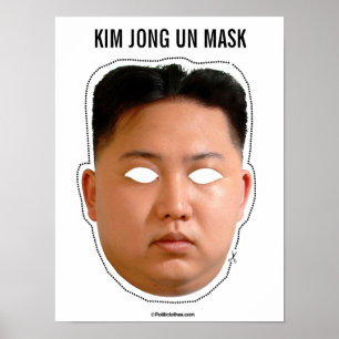 UNO-Maske Kim-Jong Poster