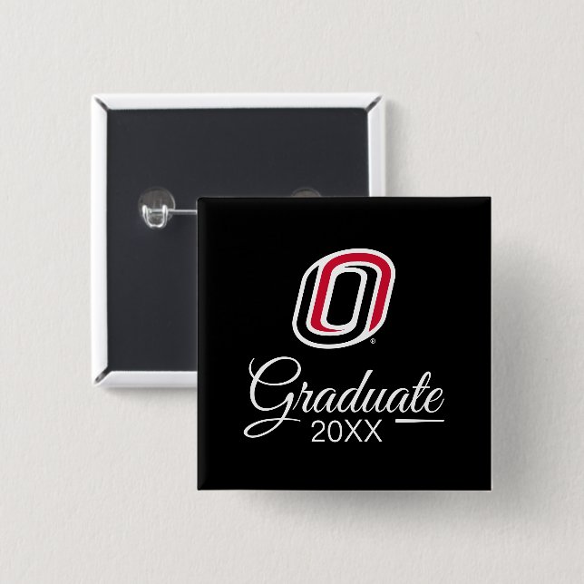 UNO Mavericks Graduate Button (Vorne & Hinten)