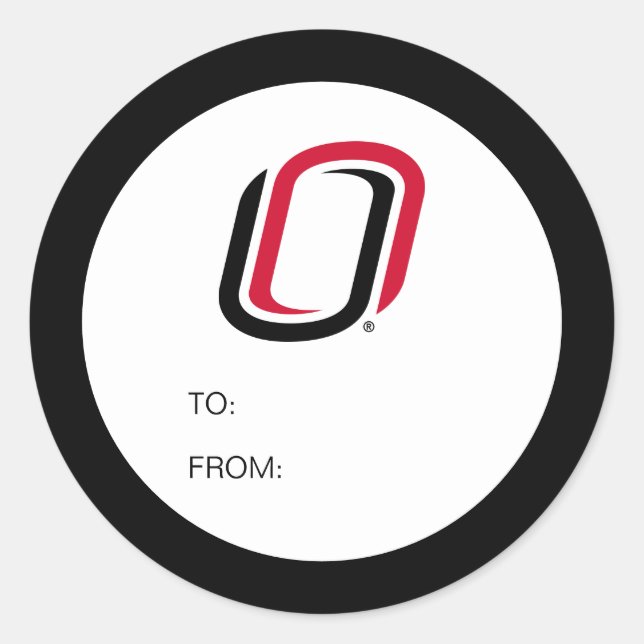 UNO Mavericks Graduate Runder Aufkleber (Vorderseite)