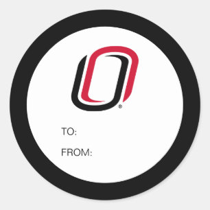 UNO Mavericks Graduate Runder Aufkleber
